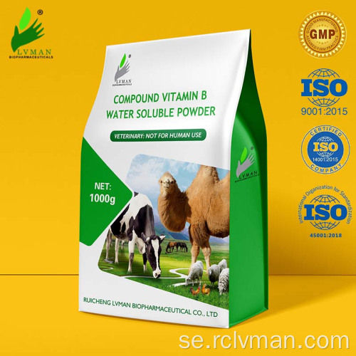Föreningen vitaminc vattenlösligt pulver för djuranvändning